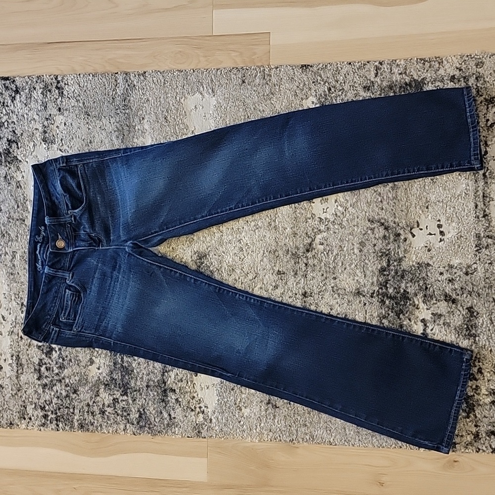 AMERICAN EAGLE WOMENS STRETCH SLIM BOOT SIZE 4